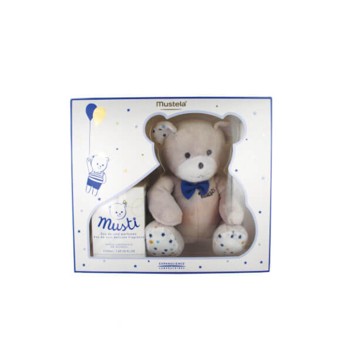 Coffret Cadeau Naissance Musti : Parfum, Peluche