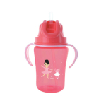 DODIE Tasse paille couleur rose 18 mois et + 350ml