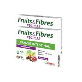 ORTIS Fruits & fibres regular transit intestinal lot 2x24 cubes