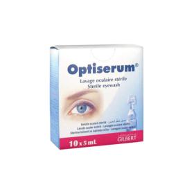 GILBERT Optiserum lavage oculaire stérile 10 unidoses 5ml