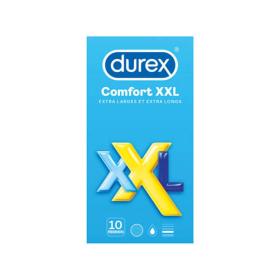 DUREX Comfort XXL extra larges et extra longs 10 préservatifs