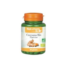 NAT & FORM Bio curcuma pipérine 200 gélules végétales