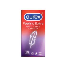 DUREX Feeling extra 10 préservatifs fins et extra lubrifiés
