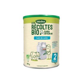 BLEDINA Les récoltes bio lait de suite 2 800g