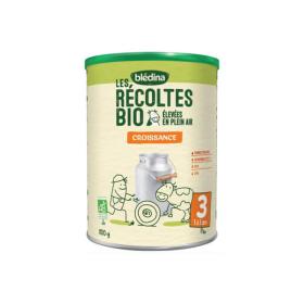 BLEDINA Les récoltes bio lait de croissance 3 800g