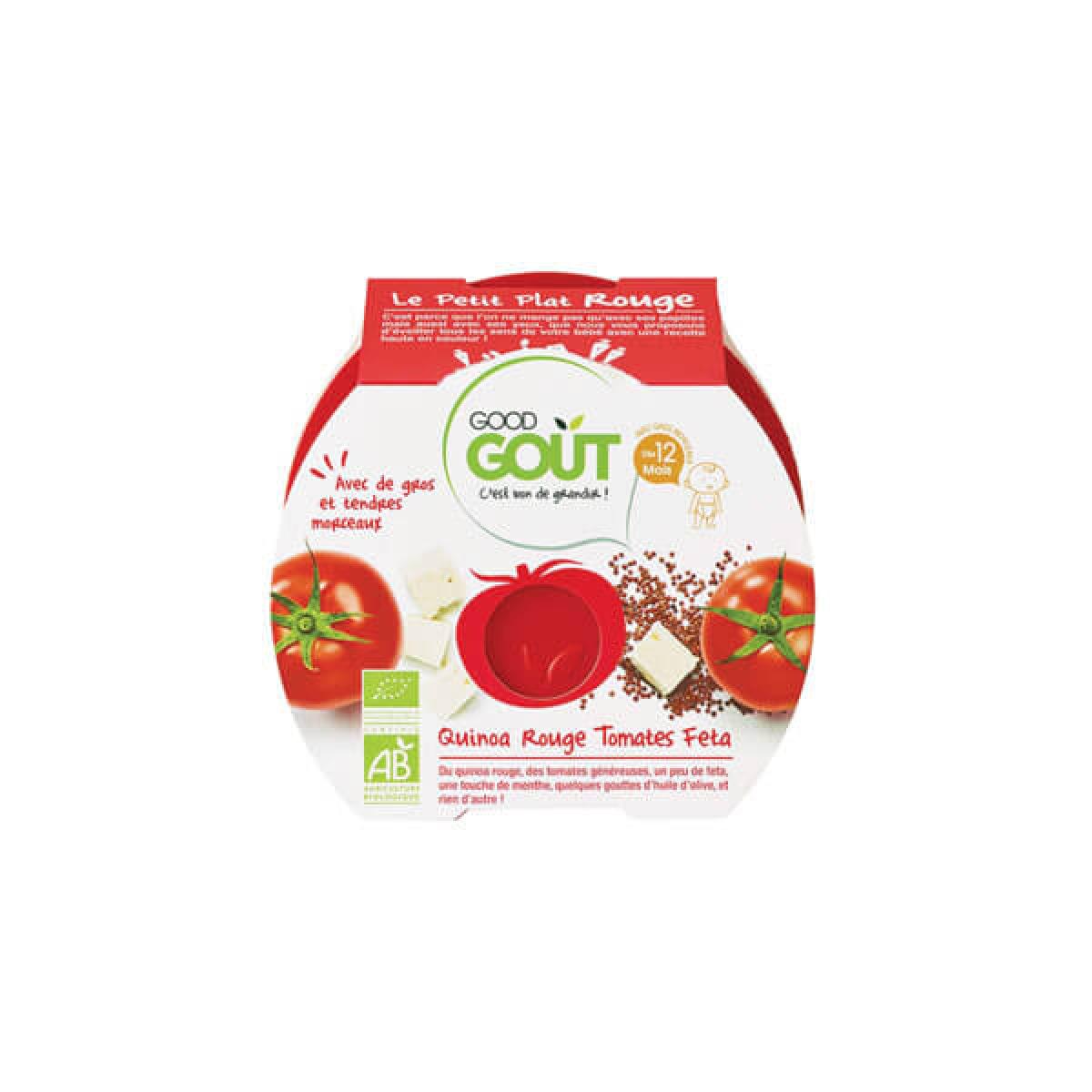 GOOD GOÛT Quinoa rouge tomates feta dès 12 mois 220g Parapharmacie