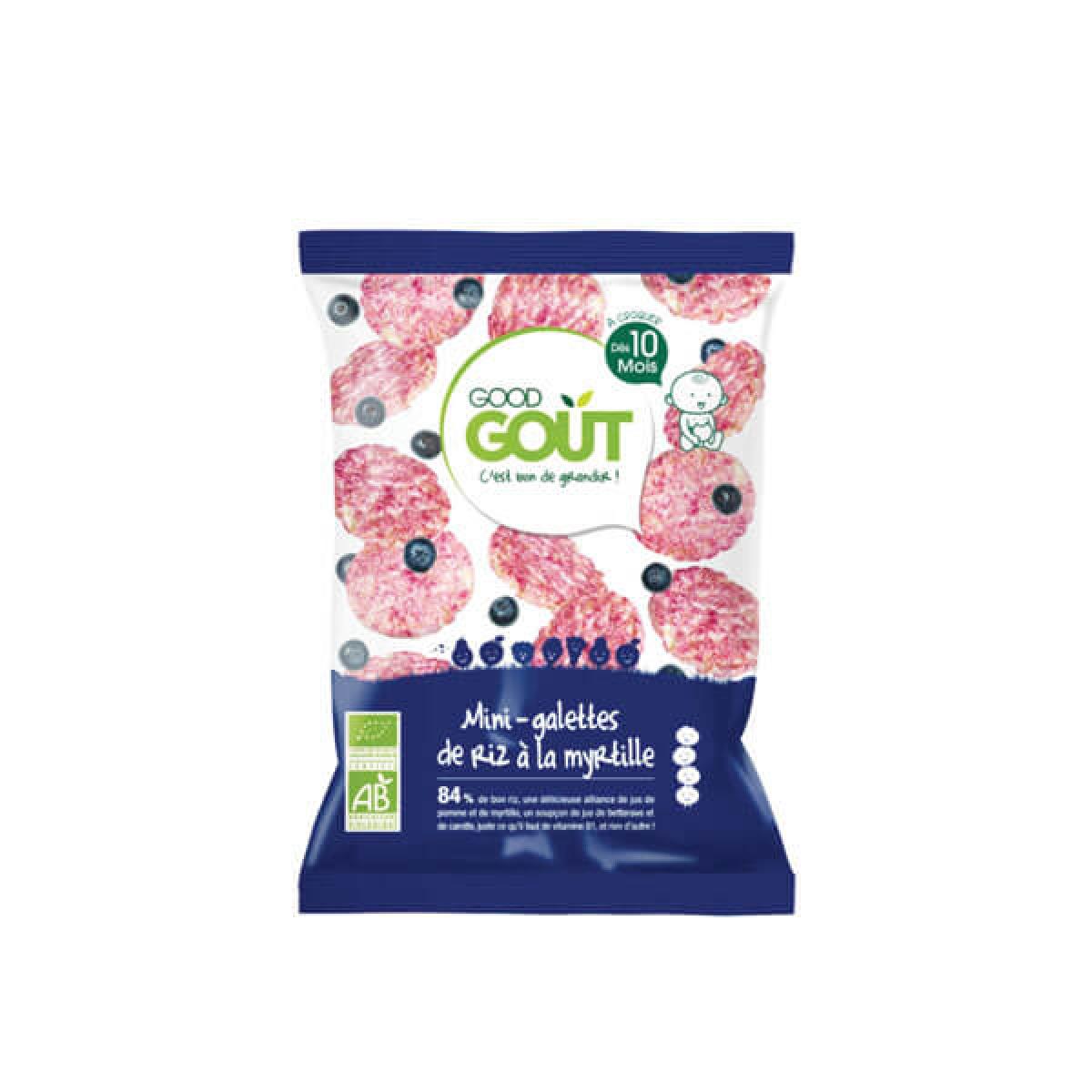 Good Gout Mini Galettes De Riz A La Myrtille Des 10 Mois 40g Parapharmacie Pharmarket