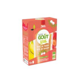 GOOD GOÛT Kidz 55% fraise 45% banane 3 ans 4x90g