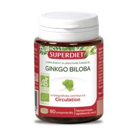SUPER DIET Ginkgo biloba bio 80 comprimés