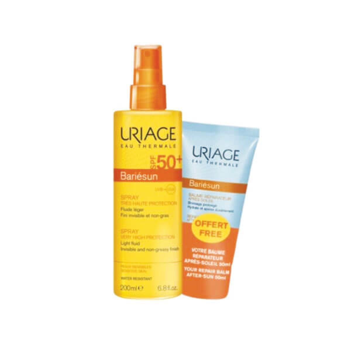 Урьяж барьесан. Uriage Bariesun SPF 50+. Урьяж СПФ 50 для лица. Урьяж спрей солнцезащитный 50. Урьяж спрей СПФ.