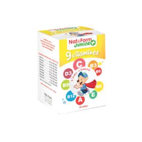NAT & FORM Junior ours + 9 vitamines 30 oursons