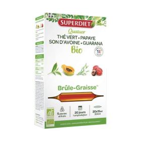 SUPER DIET Quatuor brûle graisse bio 20 ampoules