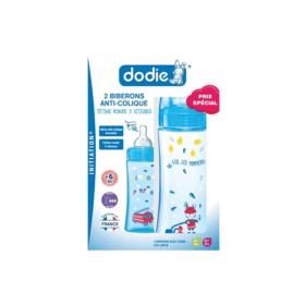 DODIE Initiation+ 2 biberons anti-colique 330ml