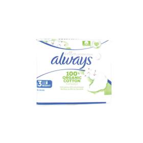 ALWAYS Cotton protection 9 serviettes hygiéniques taille 3 night