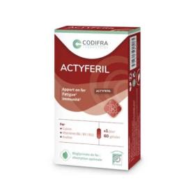 CODIFRA Actyferil carence en fer 60 gélules