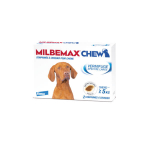 NOVARTIS SANTÉ ANIMALE Milbemax chew chiens +5kg vermifuge 2 comprimés