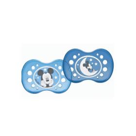 DODIE Disney 2 sucettes anatomiques nuit 18 mois bleu