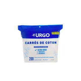 URGO 200 carrés de coton