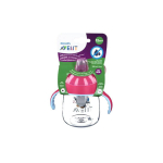 AVENT Tasse à bec anti-fuites pinguin rose +12 mois 260ml