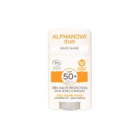 ALPHANOVA Sun stick solaire white shark visage SPF 50+ bio 12g