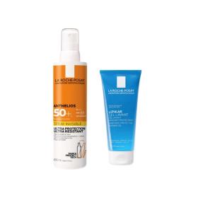 LA ROCHE POSAY Anthelios spray solaire SPF 50+ 200ml + Lipikar gel lavant 100ml