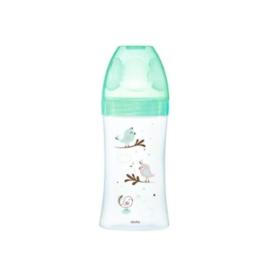 DODIE Biberon Initiation+ verre vert oiseaux 270ml  0-6mois