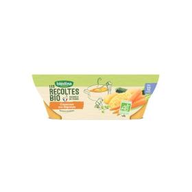 BLEDINA Les récoltes bio couscous aux légumes dès 12 mois 2x200g