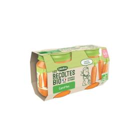 BLEDINA Les récoltes bio carottes 4/6 mois 2x130g