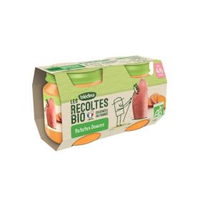 BLEDINA Les récoltes bio patates douces dès 4/6 mois 2x130g