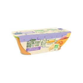 BLEDINA Les récoltes bio mouliné de butternut patate douce boulghour dès 8 mois 2x200g