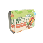 BLEDINA Les récoltes bio légumes du soleil bœuf dès 6 mois 2x200g