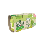 BLEDINA Les récoltes bio petits pois dès 4/6 mois 2x130g