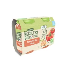 BLEDINA Les récoltes bio tomates riz veau dès 6 mois 2x200g