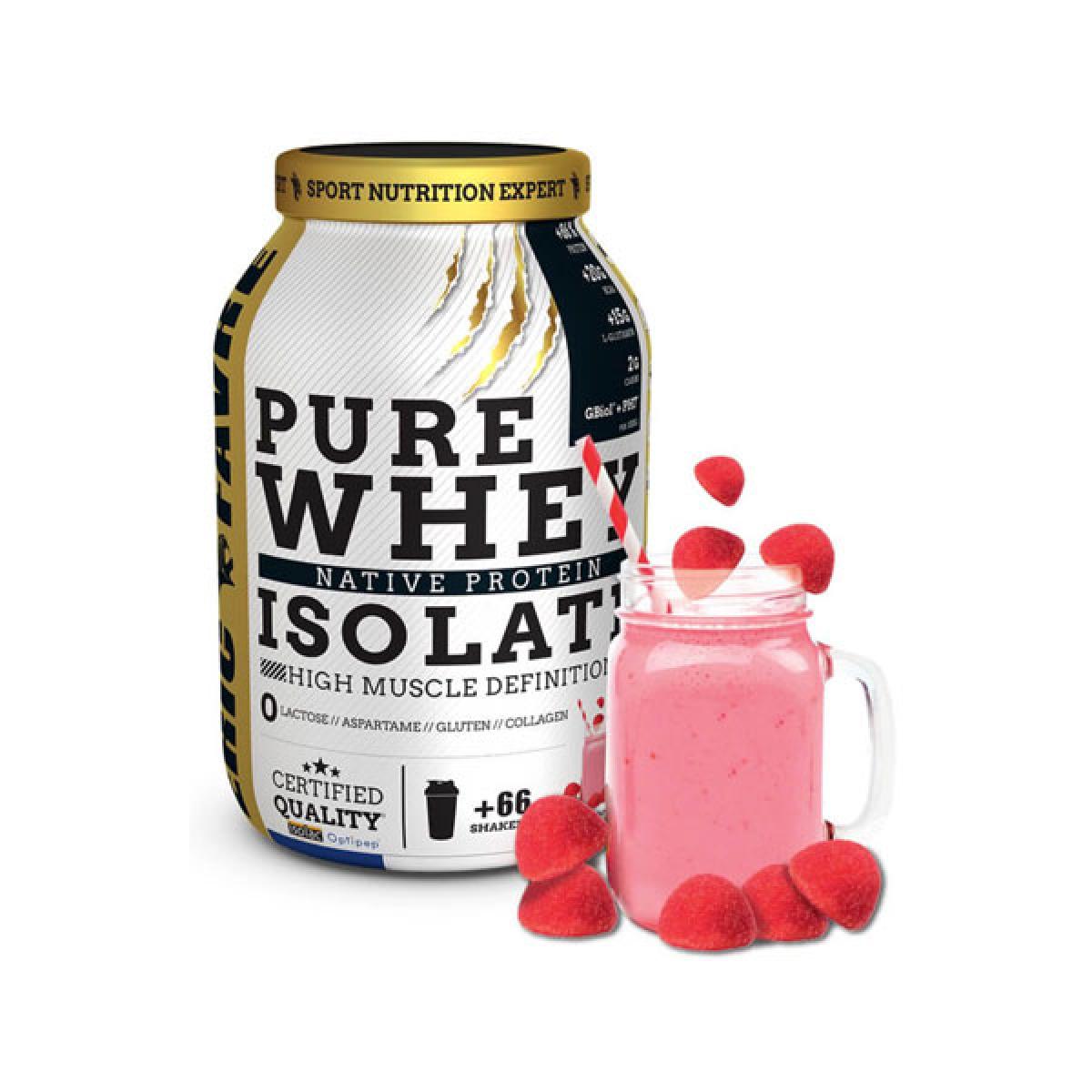 ERIC FAVRE Pure whey proteine native 100 isolate fraise 2kg