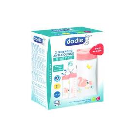 DODIE Sensation+ 2 biberons 270ml débit moyen jardin