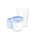 AVENT 5 pots de conservation réutilisables pour lait maternel 180ml 0 mois et +