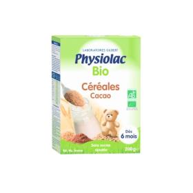 PHYSIOLAC Céréales cacao bio dès 6 mois 200g