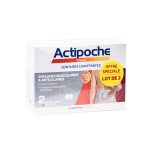 ACTIPOCHE 2 ceintures chauffantes douleurs musculaires & articulaires + 4 patchs