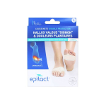 EPITACT Coussinets double protection hallux valgus oignon & douleurs plantaires 1 paire taille L