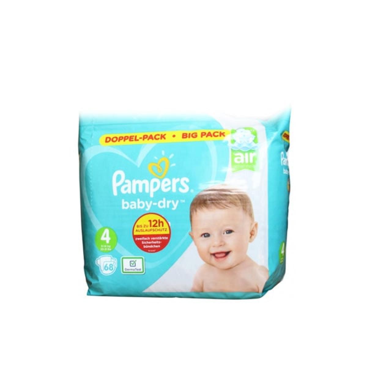 PAMPERS Babydry 68 couchesculottes taille 4 (914 kg) Parapharmacie Pharmarket