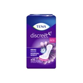 TENA Discreet normal night 10 serviettes nuit