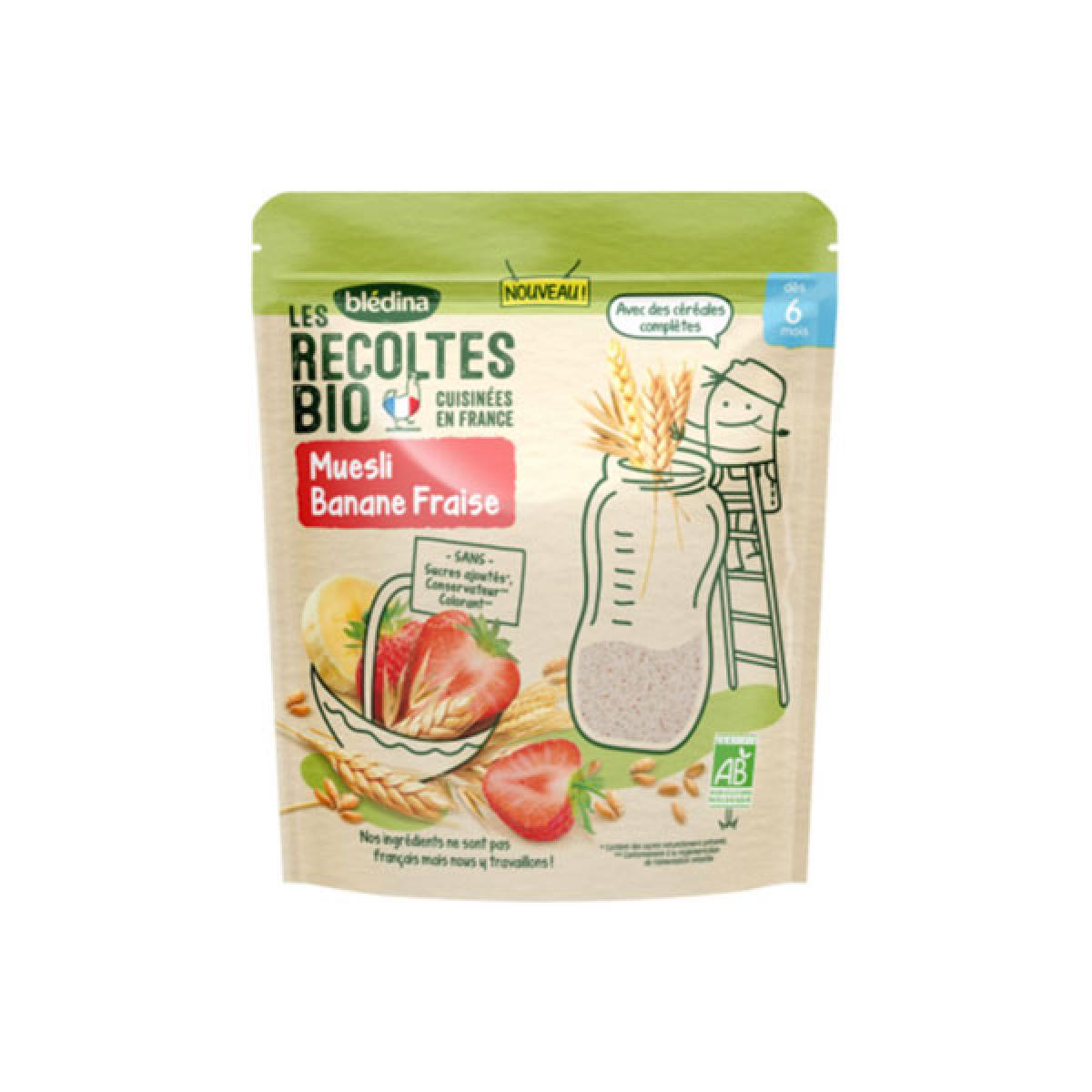 Bledina Les Recoltes Bio Muesli Banane Fraise Bio Des 6 Mois 180g Parapharmacie Pharmarket