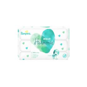 PAMPERS 3x48 lingettes harmonie aqua