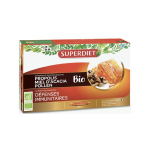 SUPER DIET Miel d'acacia propolis pollen bio 20 ampoules