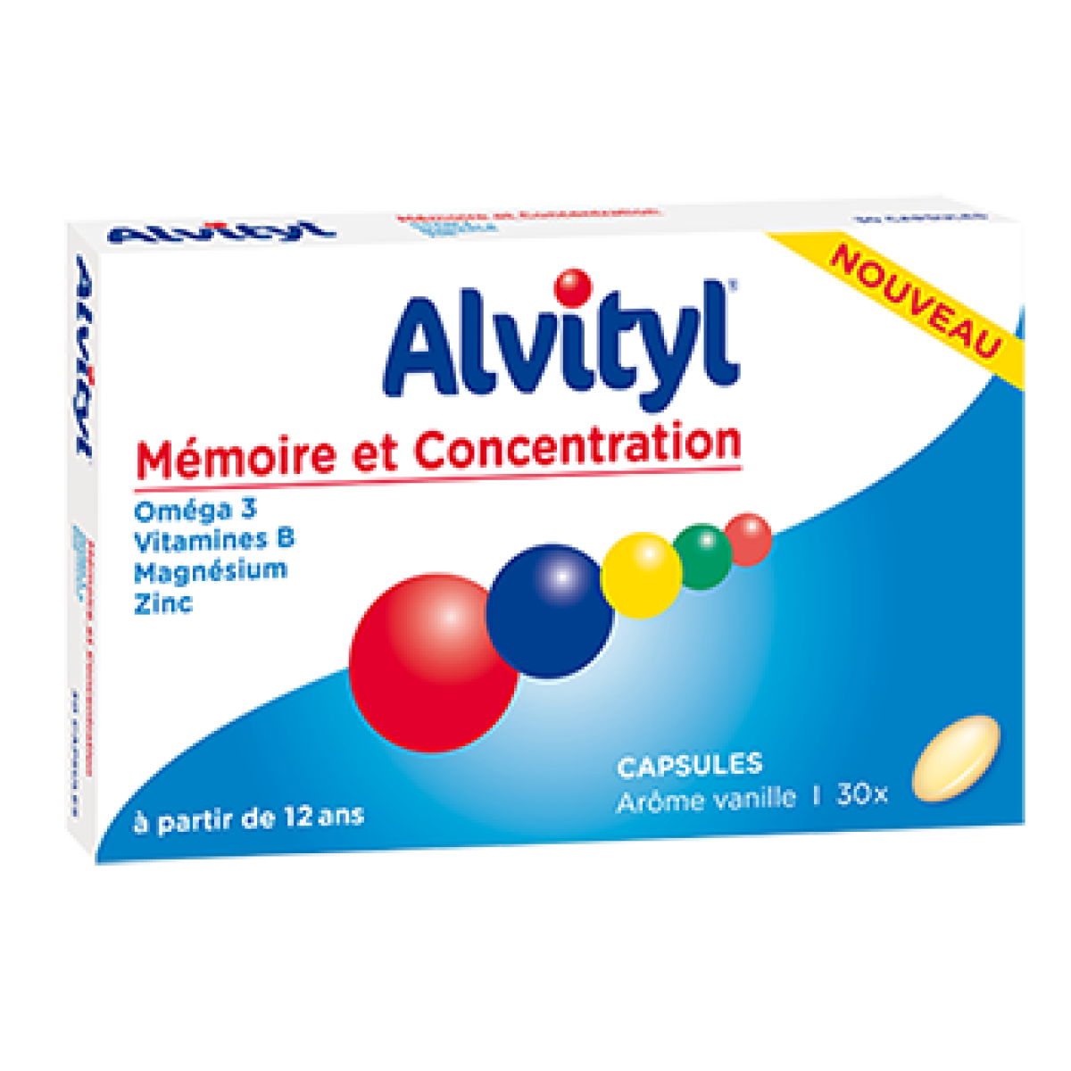 ALVITYL Mémoire et concentration 30 capsules Parapharmacie Pharmarket