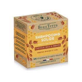 BEAUTERRA Shampooing solide cheveux secs et abimés 75g