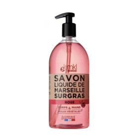 MKL GREEN NATURE Savon liquide de Marseille rose bio 1L