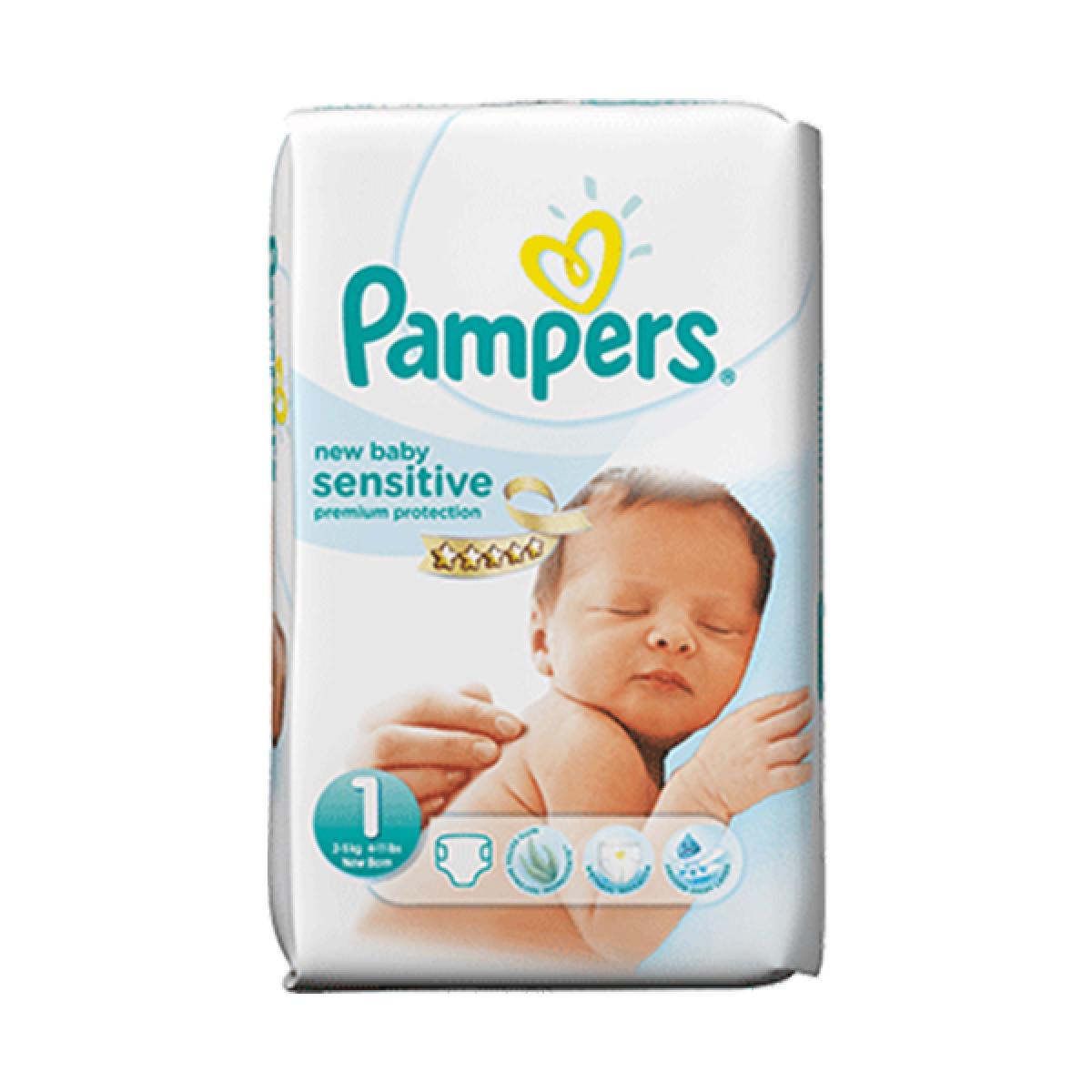 PAMPERS New baby sensitive taille 1 21 couches Parapharmacie Pharmarket