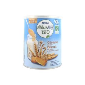 NESTLÉ HEALTH SCIENCE Naturnes bio céréales saveur biscuit dès 6 mois 240g