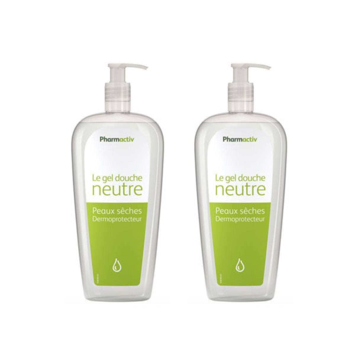 PHARMACTIV Le gel douche neutre lot 2x500ml Parapharmacie Pharmarket